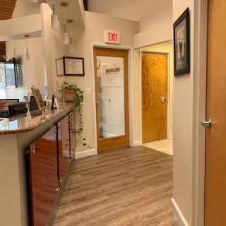 Receptionist office at chantilly dental arts center