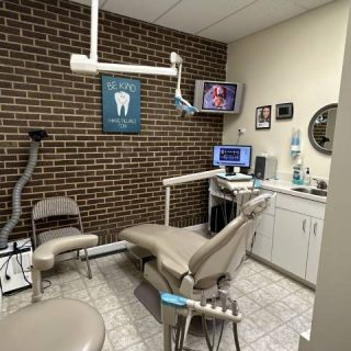 A dental chair at dental office